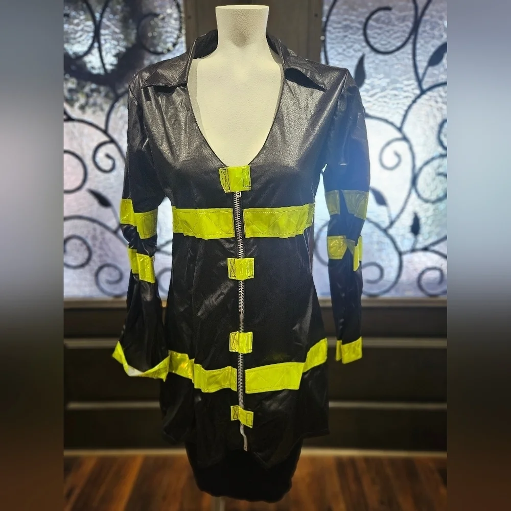 Leg Avenue Hot firefighter, Sexy dress. Halloween Costume, used once. Size Large - Picture 2 of 7